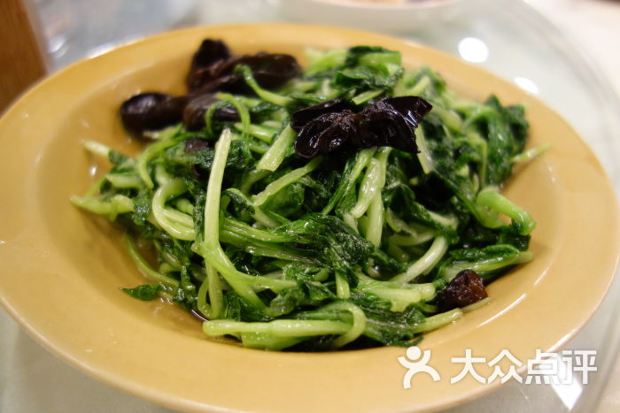 深山老屋(张江人才公寓店)-野生黑木耳炒鸡毛菜图片-上海美食-大众