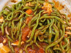 油泼面-手擀菠菜面(西康路店)