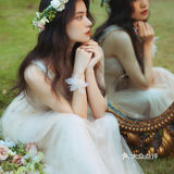 森系母女写真☘️超治愈/温柔的绿色系母女照