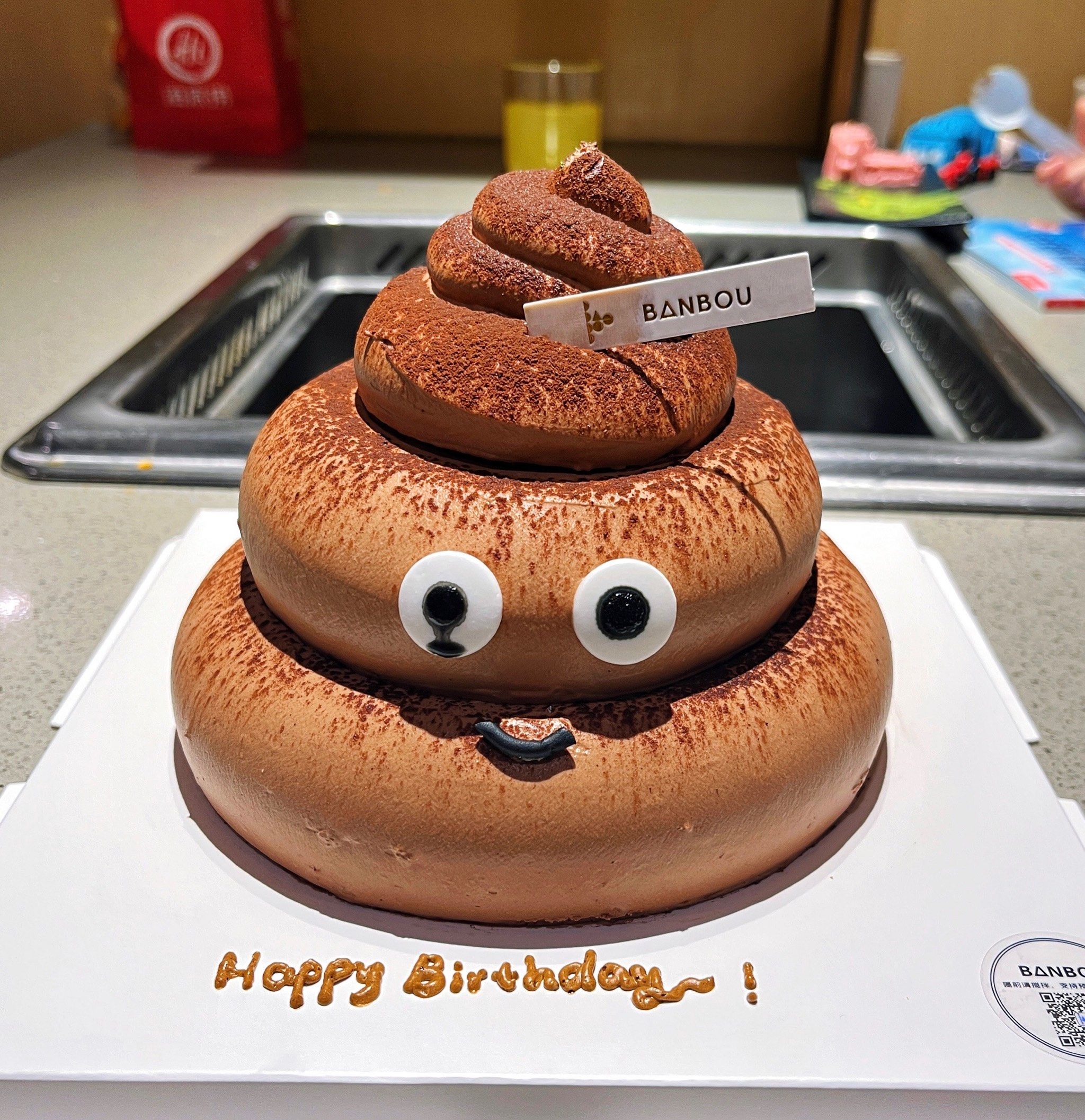 给孩子他爸量身定做的生日蛋糕🎂