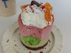 草莓抹茶双拼慕斯蛋糕-海岛日记(养马岛店)