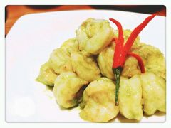 青麻酱炒虾仁-原食日记(三里屯店)