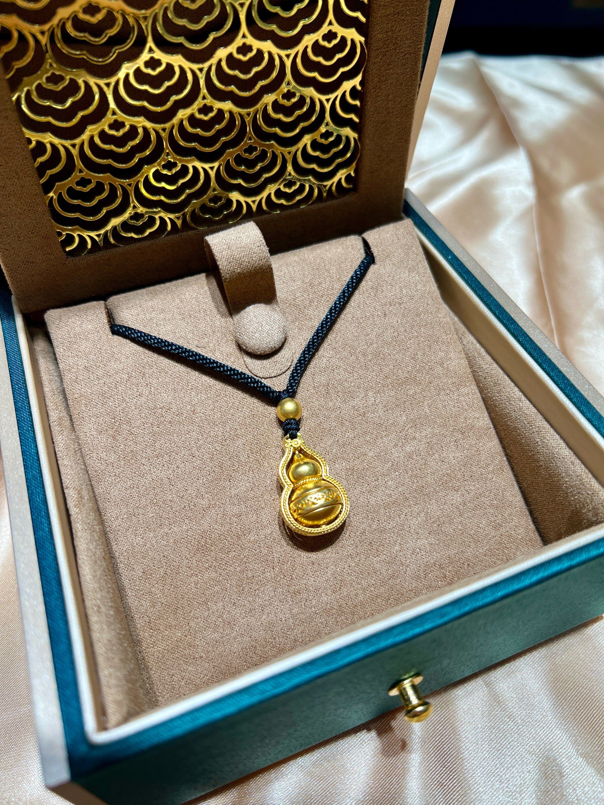 时来运转 福禄黄金吊坠