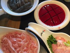 鹅肠&nbsp;百叶&nbsp;鲜鸭血&nbsp;猪脑-纸盐河码头火锅(十八梯店)