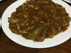 肉沫铁板酱茄子-吴记百姓菜馆·北京菜·烤鸭(故宫店)