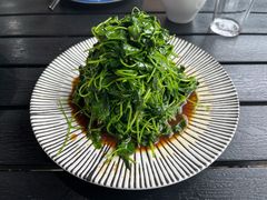 蚌肉金花菜-蟹天蟹地农家菜·阳澄湖大闸蟹(浅水湾店)