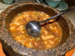 石锅鸡汤豆腐-绿茶餐厅