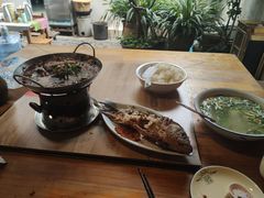 纳西烤鱼-心园餐厅·地道传统云南菜·三十年老店
