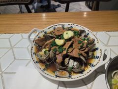 花蛤炒猪肝-十面欢腾·海鲜面·台式Bistro(长乐路店)