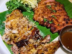 碳烧猪颈肉拼辣鸡-星叶·东南亚料理(宁波万象汇店)