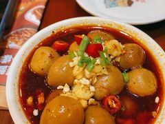 辣卤鹌鹑蛋-炉小二铜锅牛蛙•川湘菜(三里屯店)