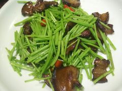 泥蒿炒腊肉-老山村酒楼(白石洲店)