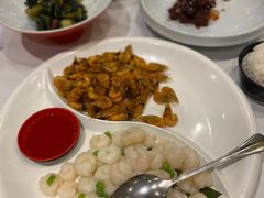 油爆虾拼虾仁-上海1号私藏菜(静安店)