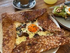 巴黎火腿鸡蛋芝士蘑菇可丽饼-RAC BAR(安福路店)