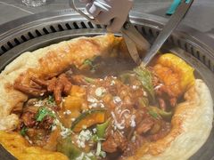 豆角排骨锅-灶座小锅烀饼·铁锅炖(道里店)