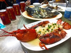 蒜蓉开边龙虾-四川小胡子海鲜(丁村万人海鲜广场店)