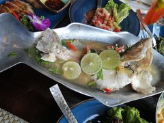 泰式酸辣汁蒸石斑鱼-食肆&Fourteen(武林夜市店)