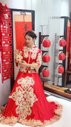 -懿沉香中式嫁衣礼服秀禾服龙凤褂马来褂旗袍总店