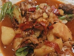 新疆沙湾大盘鸡-巴依老爷新疆美食(马驹桥店)