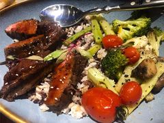 碳烤M3板腱牛排杂粮饭-bluefrog蓝蛙(悠唐购物中心店)
