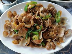 姜葱炒花甲-七鲜渔港美食餐厅(巽寮湾海景店)