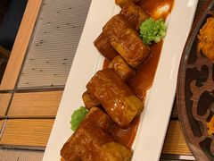 鲍汁菜胆自制黑豆腐-彩丰楼中餐厅·仁恒洲际酒店