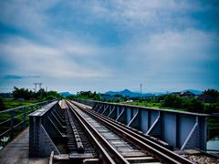 -乌龙涧铁道铁轨景