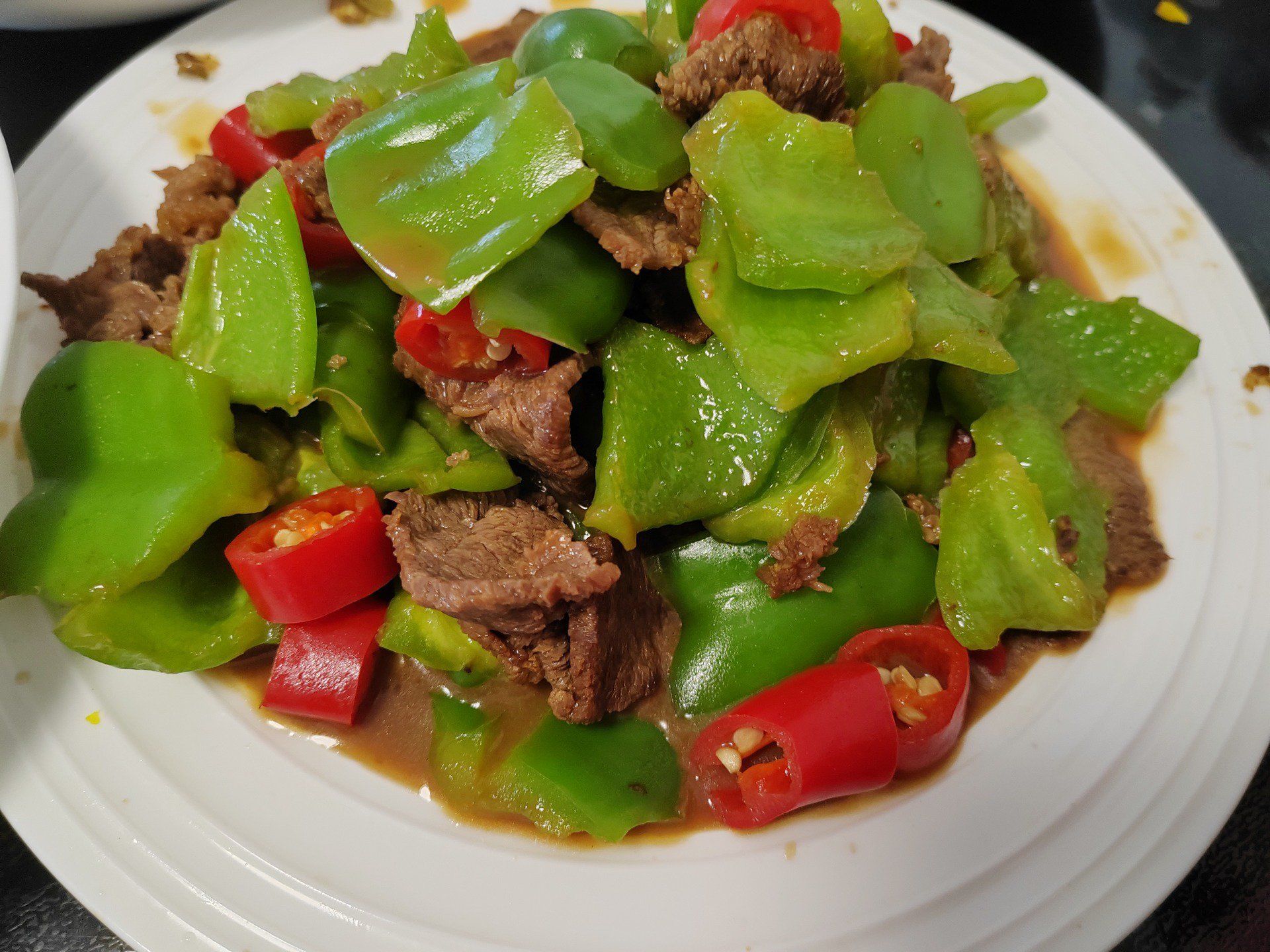 青椒肉片,美味下饭菜!