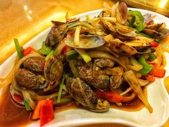 姜葱炒花甲-覃记海鲜美食餐厅