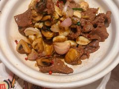 砂锅口蘑嫩牛肉-长安大牌档之西安博物院文化餐厅(中贸店)