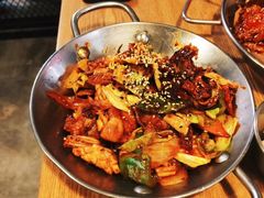 鱿鱼炒五花肉-富乐满韩国正宗炸鸡韩国料理(虹泉路店)