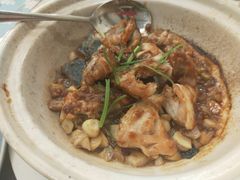 砂锅三文鱼头煲-南山鲜虾面·活鲜小馆·海味大连菜(南山总店)