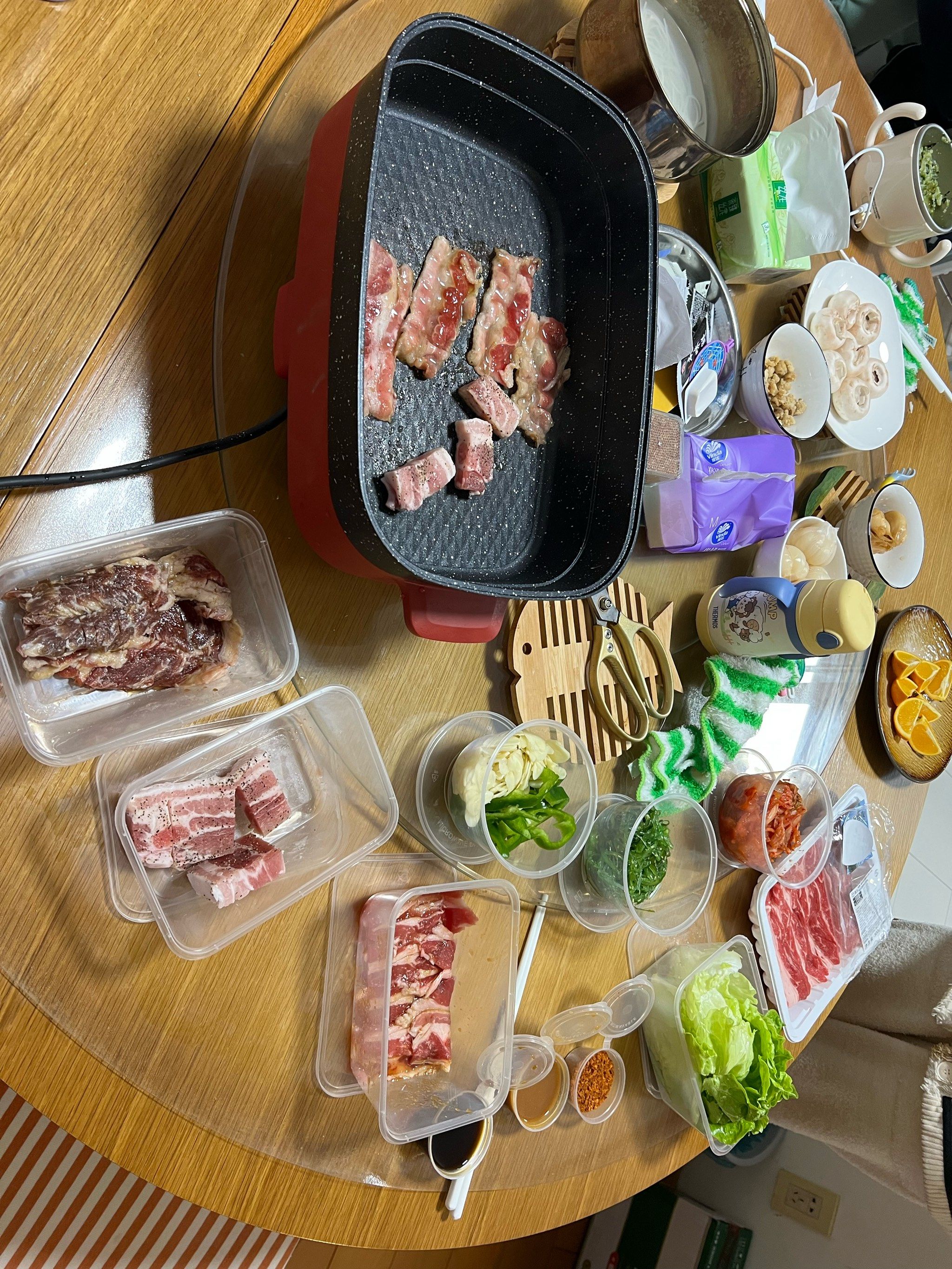 家里烤肉的快乐