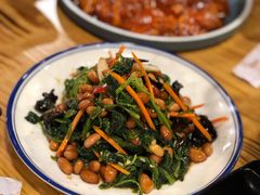 老醋菠菜花生-大壮家原味烤肉(兴华北街店)