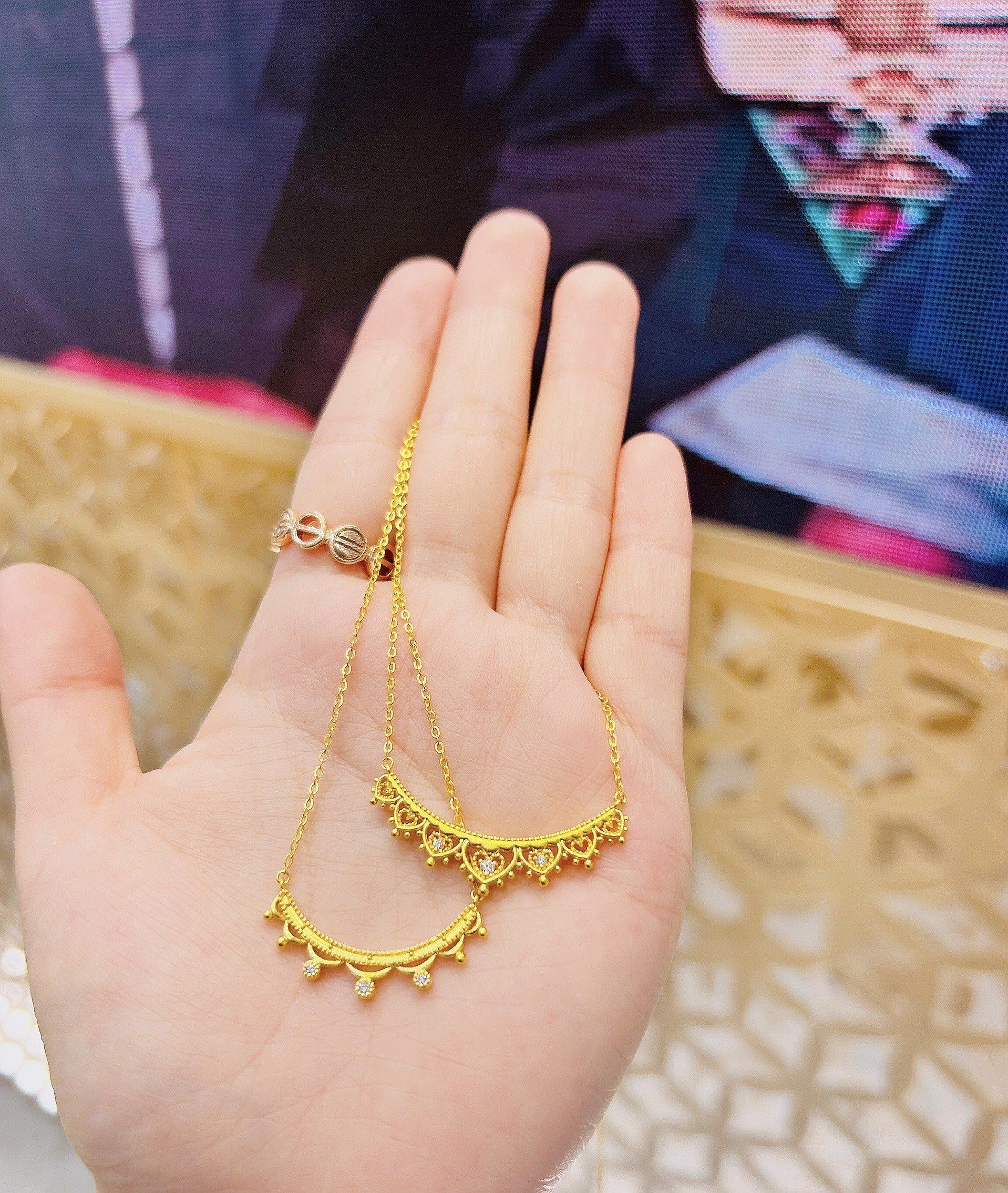 足金皇冠👑项链