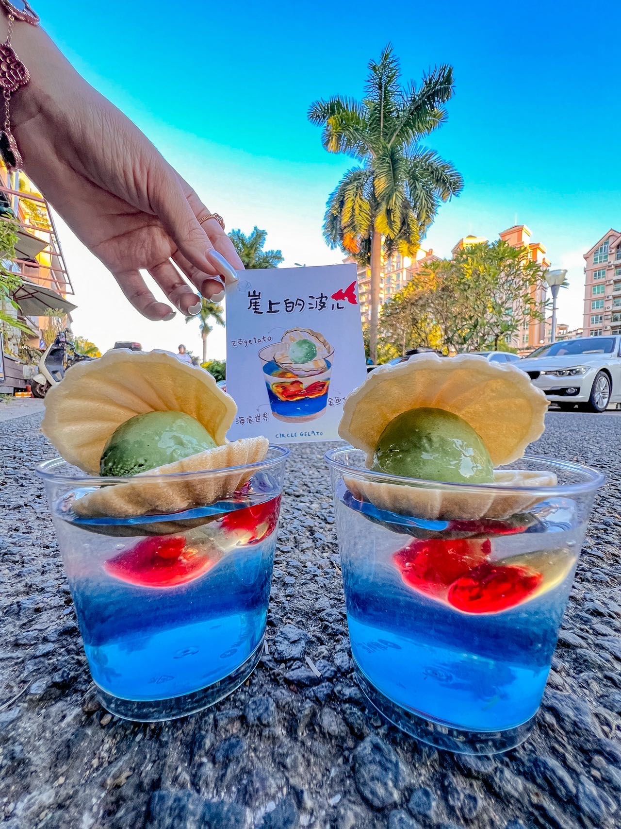 中山首家有这个!
提拉米蘇gelato croffle 牛角华夫饼很酥脆!