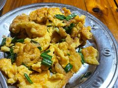 小葱炒鸡蛋-老鲍农家乐