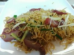 XO酱叉烧炒公仔面-港式金翠茶餐厅