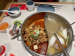 鲜牛杂鸳鸯锅-左庭右院鲜牛肉火锅(环球港店)