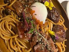 寿喜烧牛肩肉烩意面配温泉蛋-BE BRIGHT KITCHEN(正佳广场店)