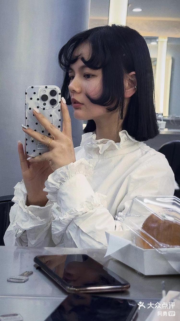 复古氛围感刘海