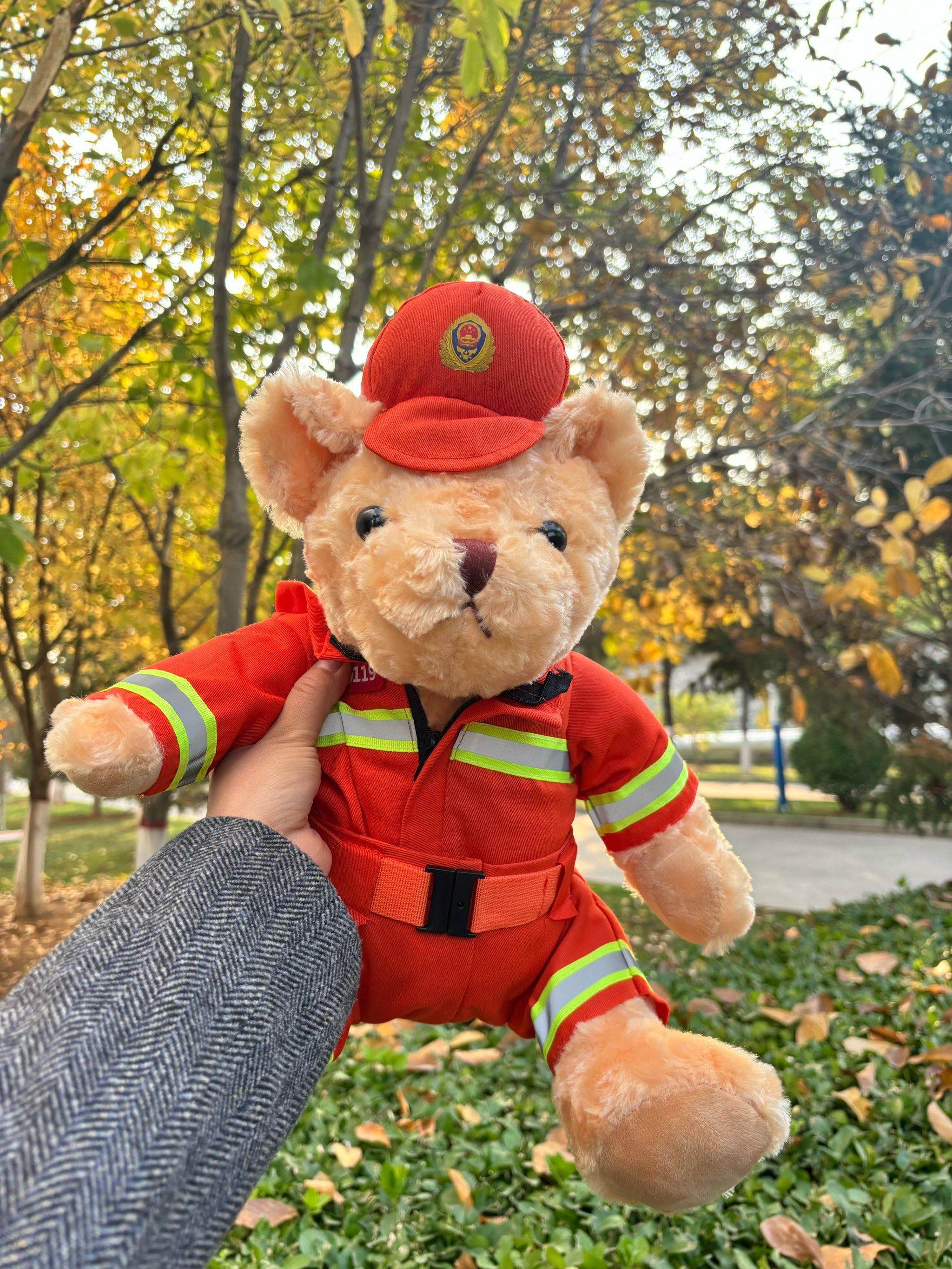 和小熊来个大拥抱