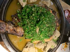 翡翠青椒烤黔鱼-烤匠麻辣烤鱼(环球中心店)