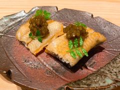 脆皮白鳗配鱼子酱-鮨然(然寿司钱粮胡同店)