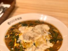 奶油鸡肉咖喱蛋包饭加7种菌菇配菠菜-COCO壱番屋(北京平安国际金融中心店)
