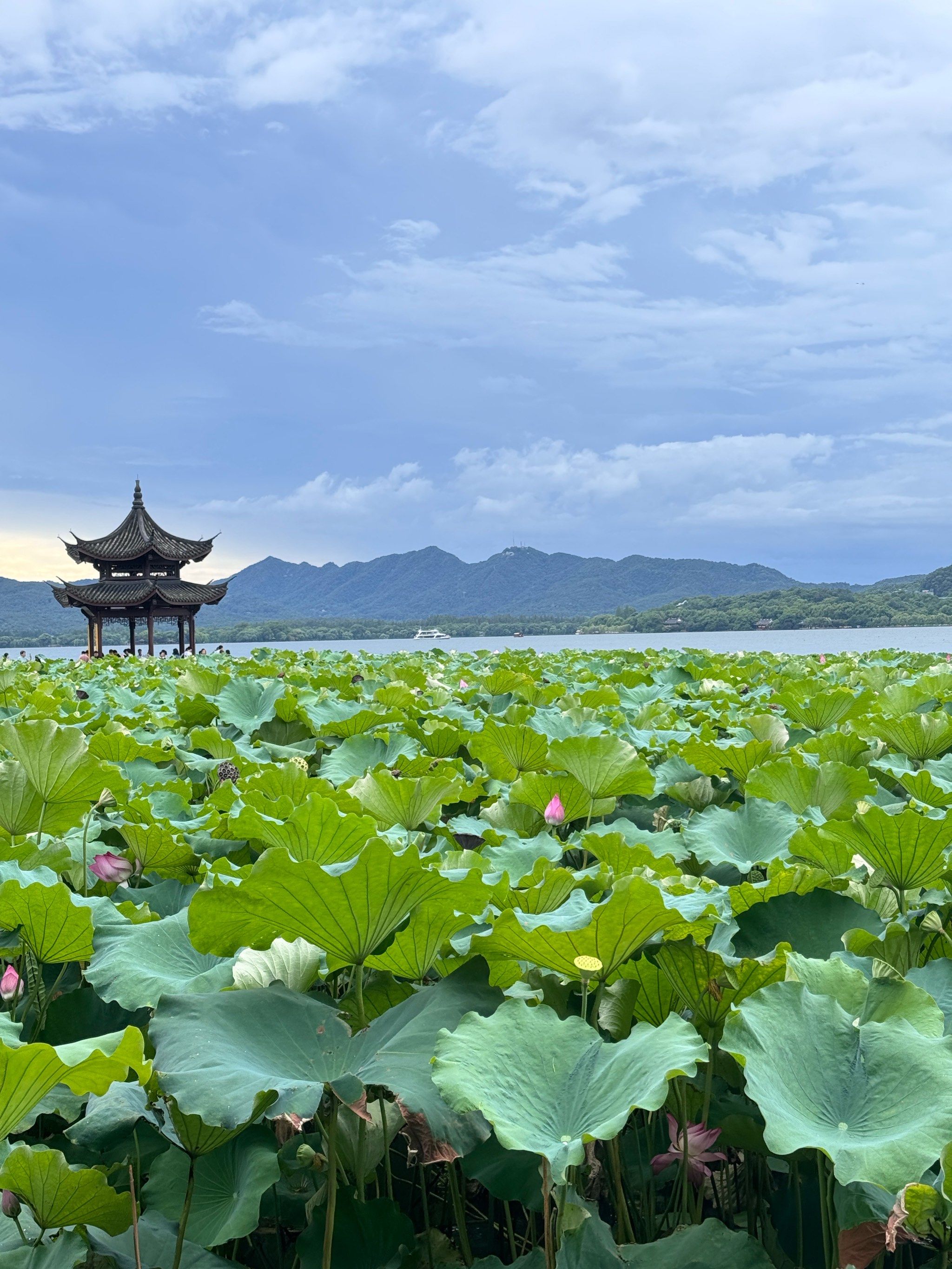雷阵雨后的西湖