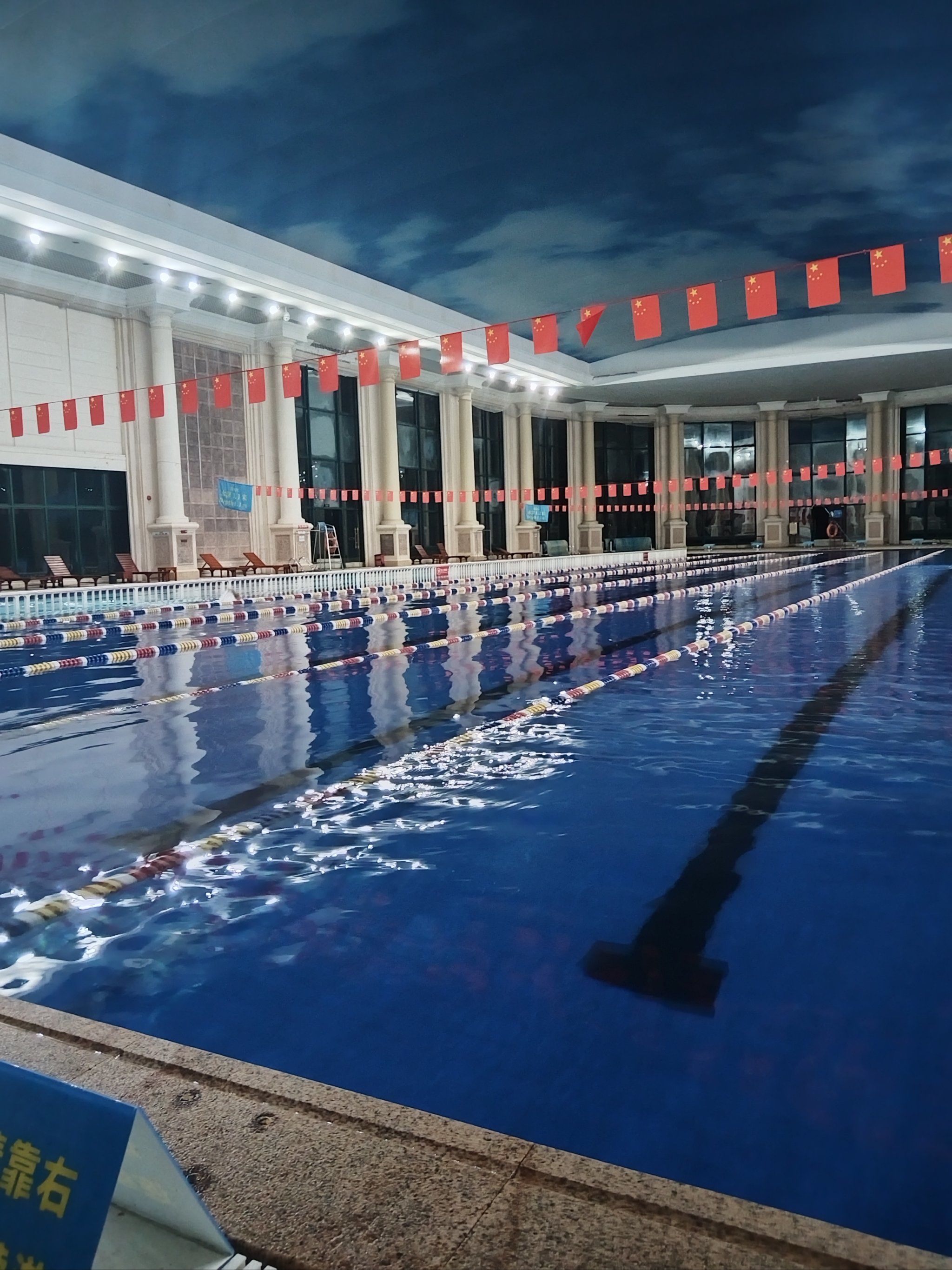 游得不错,自我感觉良好