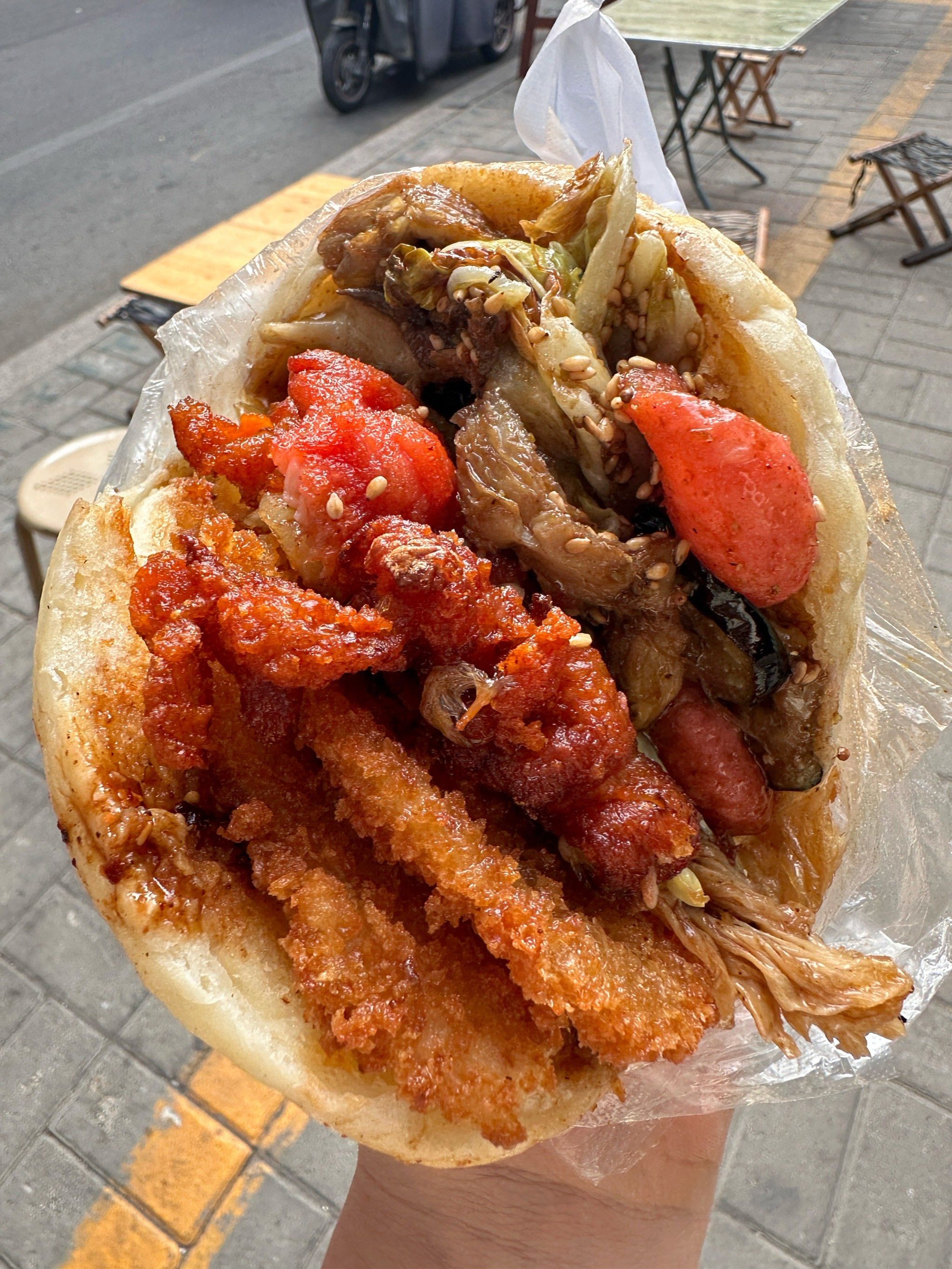 感谢乌拉拉!吃到了巨巨巨好吃的夹饼