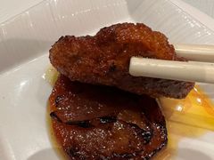 上面鹅肝中间叉烧下面鸡肉-8餐厅(新葡京酒店)