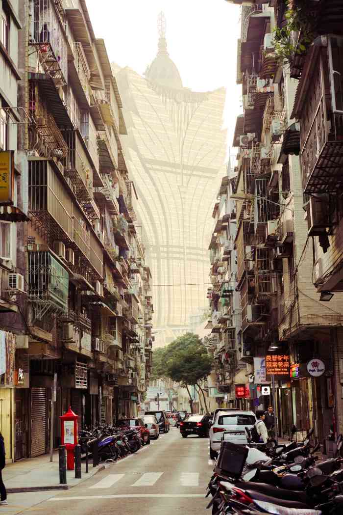 东望洋新街-"国家地理同款打卡地【小巷夹缝看新葡京】,.